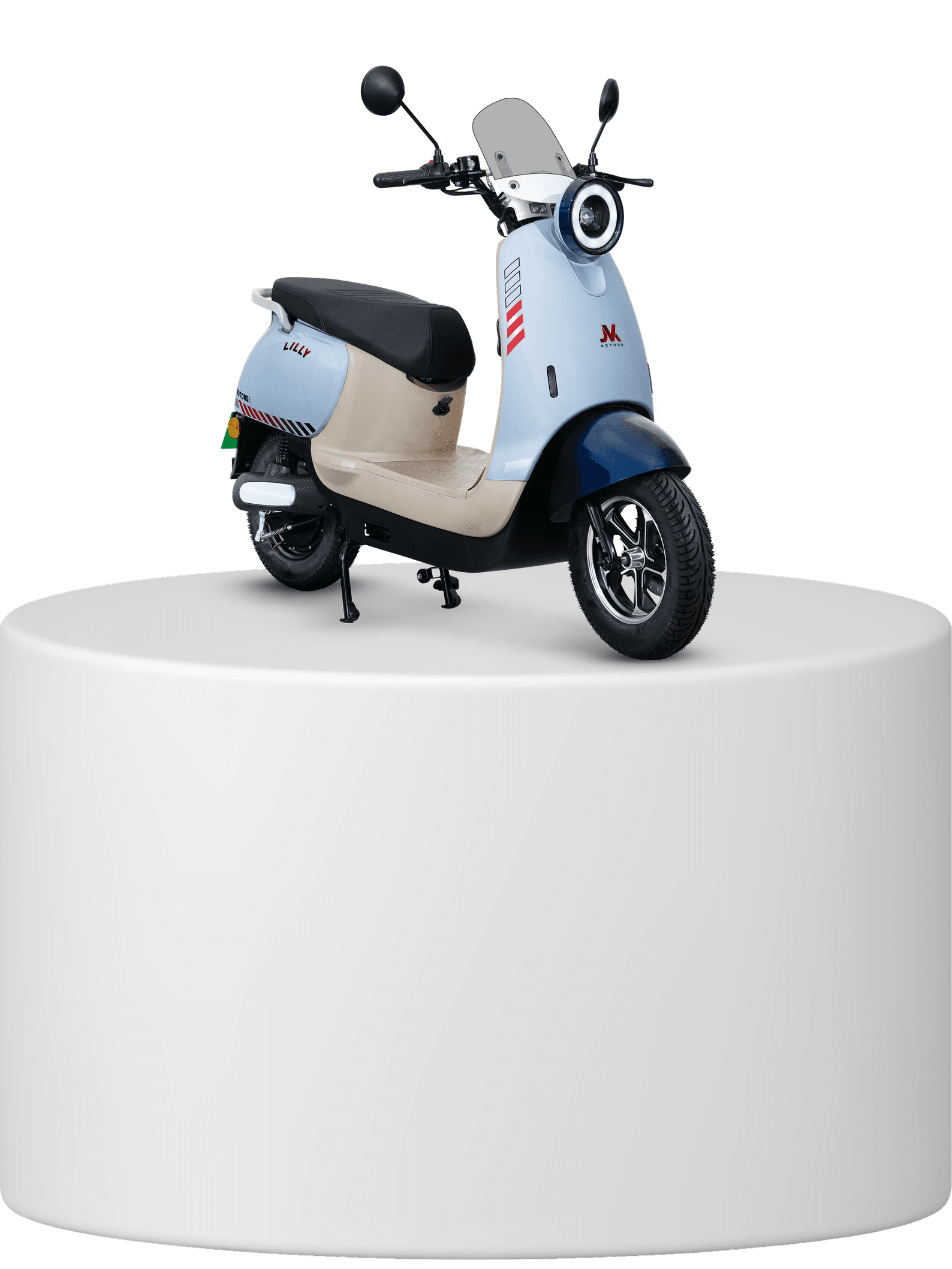 Lilly Blue with White Scooter